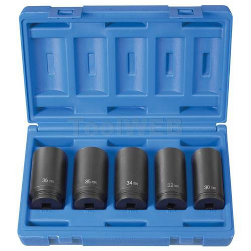 1/2" DR 5 PC SPINDLE NUT SET