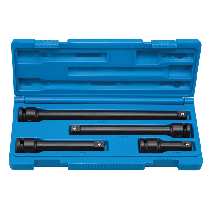 Grey Pneumatic Socket Sets 1/2" Drive 4 Pc. Impact Extension Set