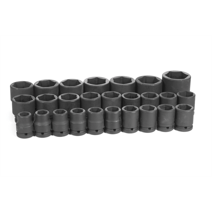 Grey Pneumatic Socket Sets 3/4" DRIVE 26 PC STANDARD METRIC SET 19-50 MM
