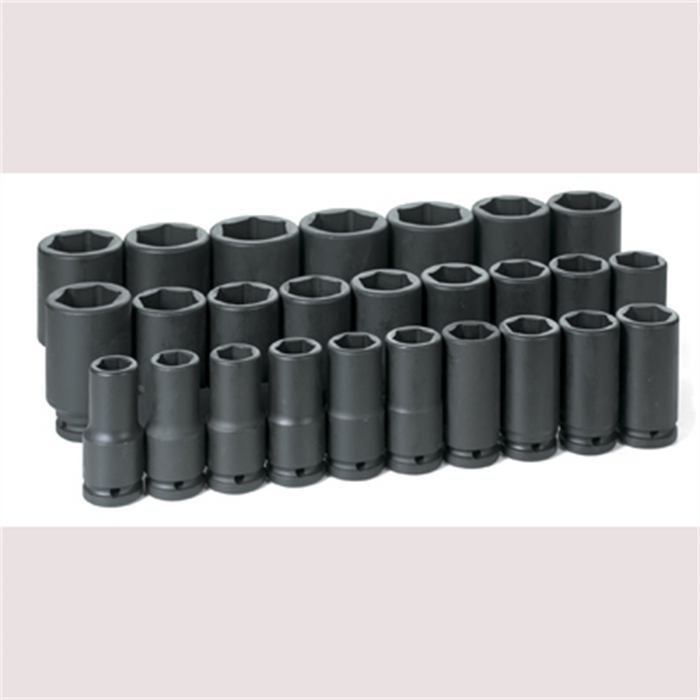 Grey Pneumatic Socket Sets 3/4" Dr. 26 Piece De