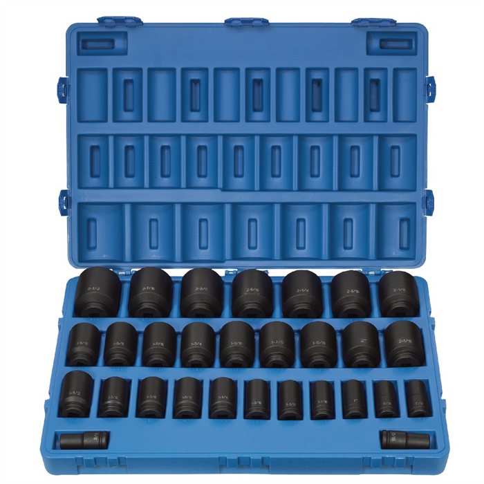 Grey Pneumatic Socket Sets 3/4"" Dr. 29 Piece Deep Fract. Master S