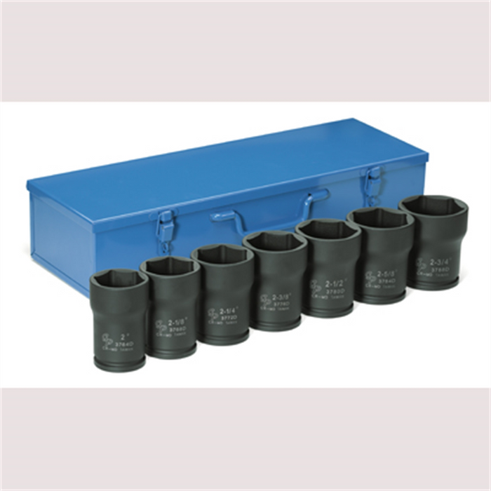 Grey Pneumatic Socket Sets 3/4" Drive 7 Piece T
