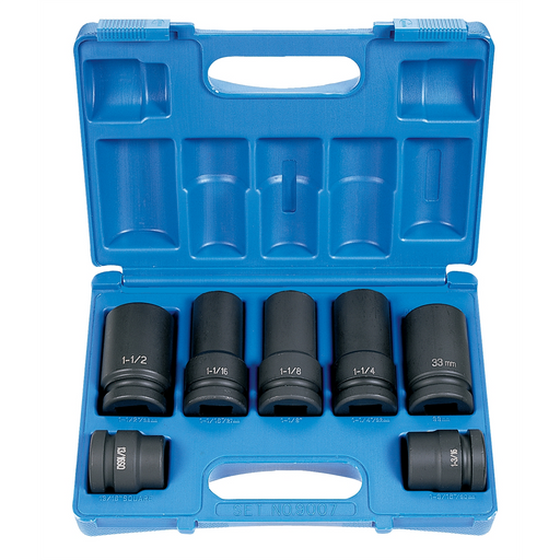 Grey Pneumatic Socket Sets 1" DR 7PC TRUCK WHEEL SET