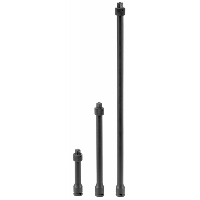 Grey Pneumatic Socket Sets 1/4" Drive 3 Piece Locking Extension Set