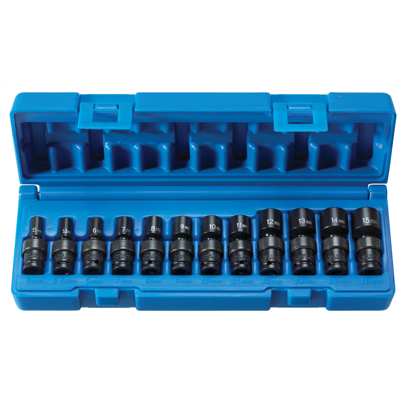1/4"" Surface Drive 12 Pc. Std Univ Met