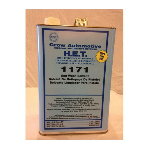 Grow Automotive 1171-1 Low VOC Gunwash Solvent, 1 gal, Waterbourne (Y/N): No