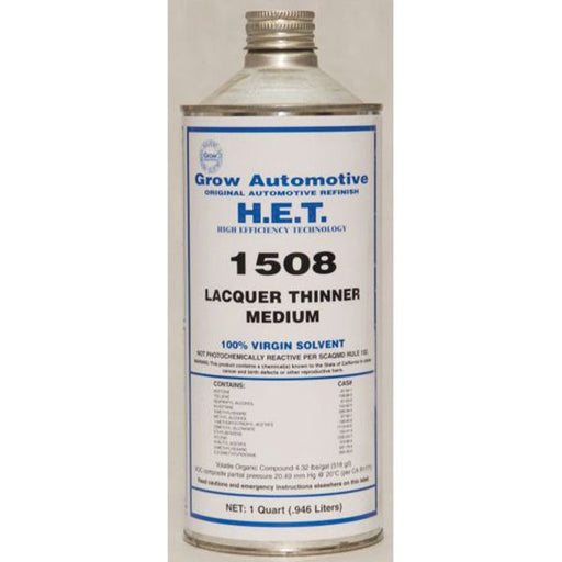 Grow Automotive 1508-04 Medium Lacquer Thinner, 1 qt, Liquid