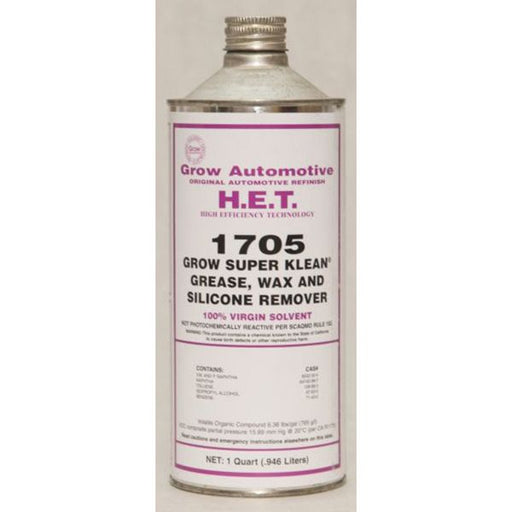 Grow Automotive Super-Klean 1705-04 Grease Wax and Silicone Remover, 1 qt, Liquid