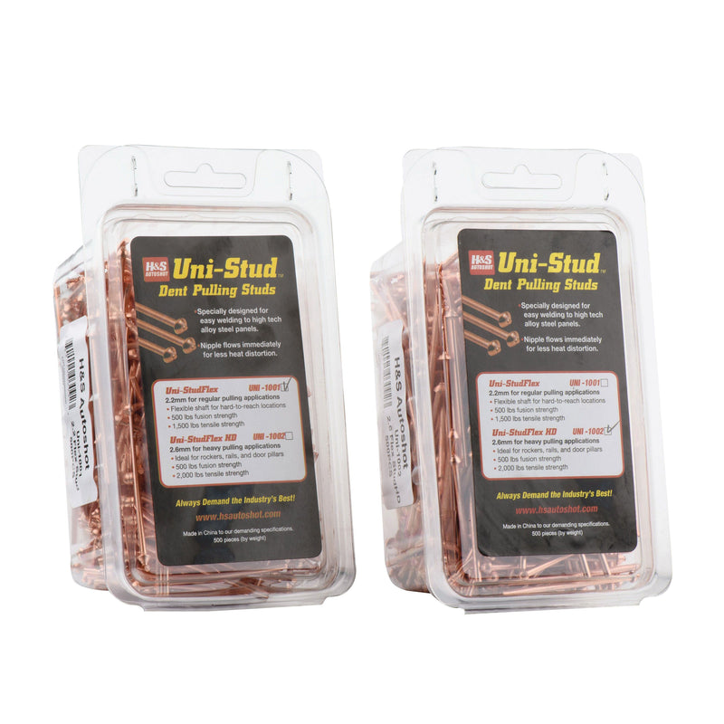 H&S Autoshot Uni-Spotter 1001 Flexpert Pulling Stud 2.2 mm Copper-Coated for slide hammer use