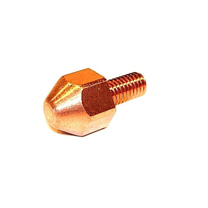 H & S Autoshot ground earth pin head copper with M5 threaded mounting shaft