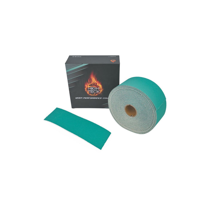 High Teck (5 pcs pack) 2.75"X16.5" GREEN PSA Sanding Sheet 120 Grit