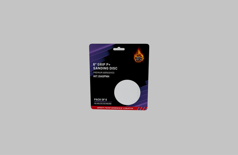DAGPNH 6 in NH Grip Purple Ceramic Film Sanding Discs Assorted Grits