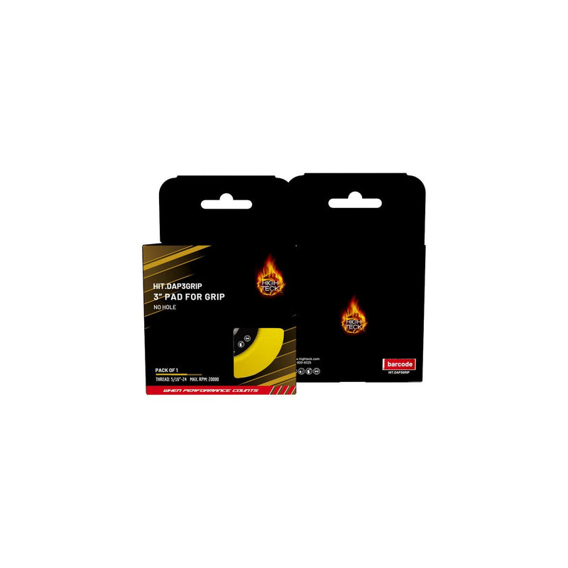 DAP3GRIP 3" No-Hole Grip Backing Pad with Thread