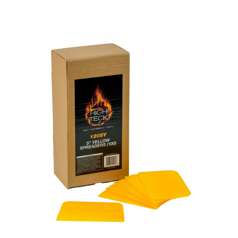 High Teck Products High Teck 1205Y Spreader, 5 in W, Plastic, Yellow, Tapered Edge — view 3