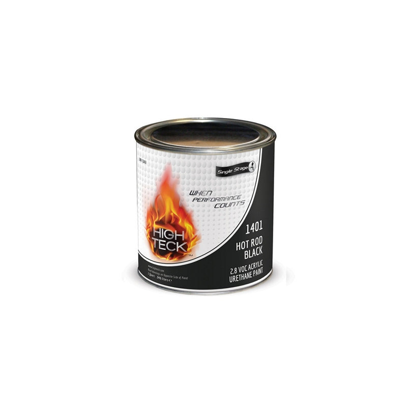 1401-4 1 Qt Hot Rod Black Acrylic Urethane Single Stage Paint