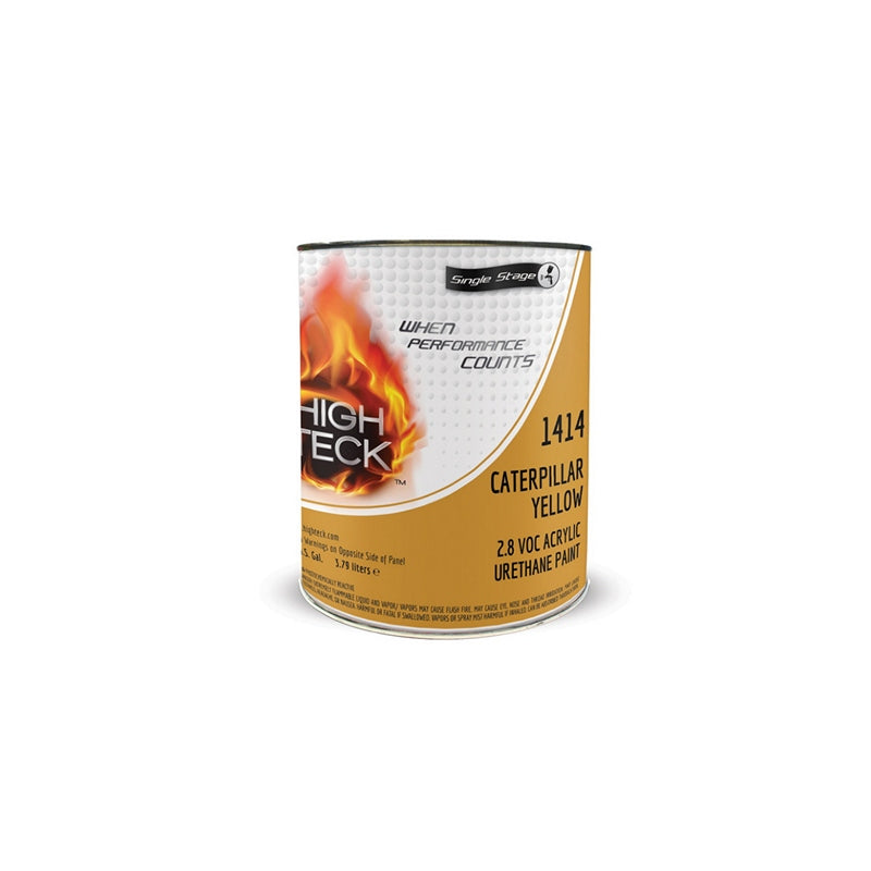 1414-1 1 gal Acrylic Urethane Paint - Caterpillar Yellow, 58% Solids