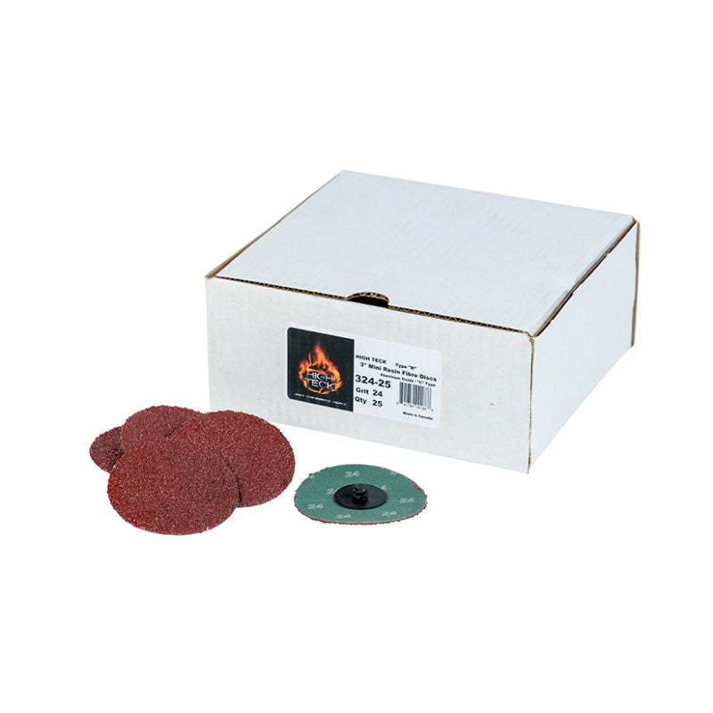 324-25 R-Style Disc 3 in 24 Grit Aluminum Oxide Polymer Backing