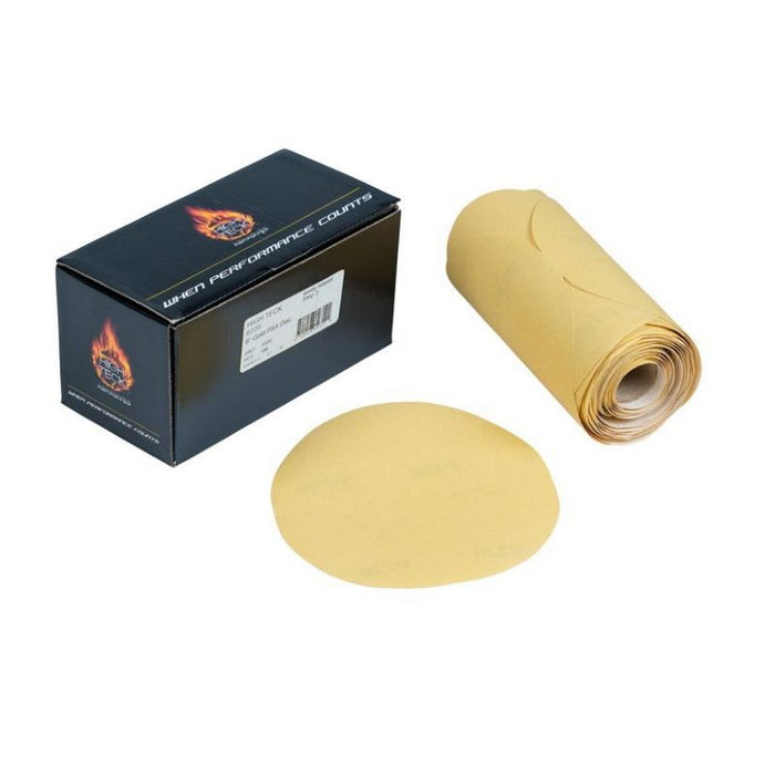 High Teck 6220 Premium Disc Roll, 6 in Dia, P220 Grit, Aluminum Oxide, Gold, PSA Attachment — view 2