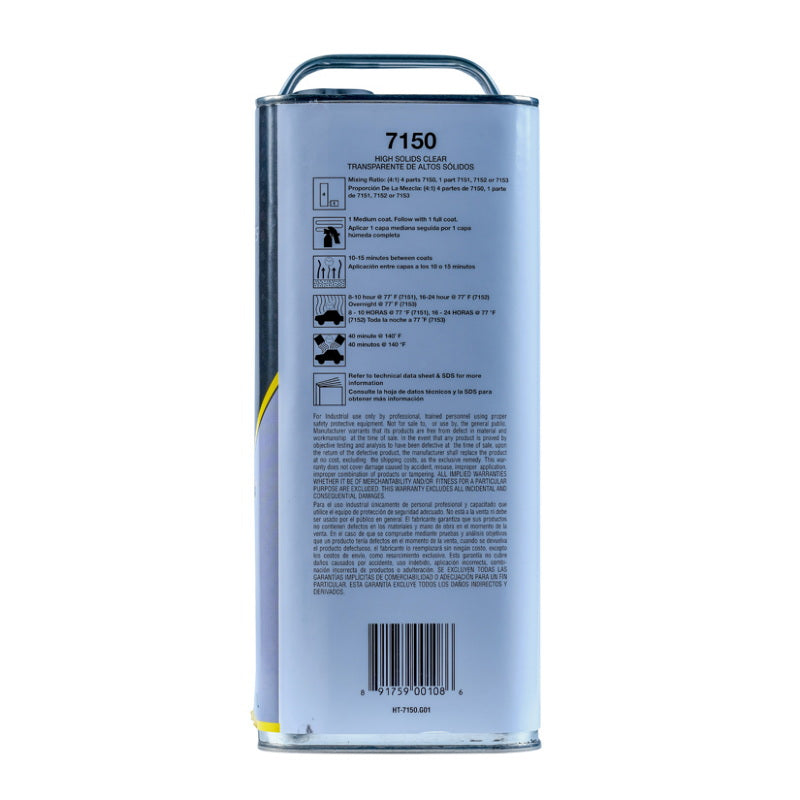 High Teck Products High Teck 7150-1 High Solids Universal Urethane Clear, 1 gal, Clear, Liquid, 4.7 — view 3