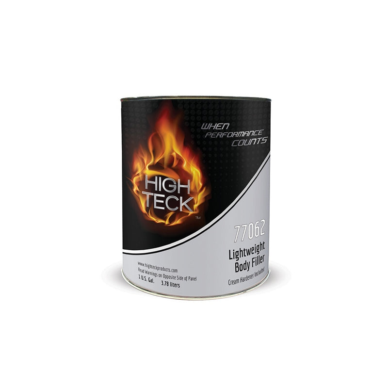 High Teck Products High Teck 77062-1 Lightweight Body Filler, 1 gal, Gray, Paste, 1.46 lb/gal VOC