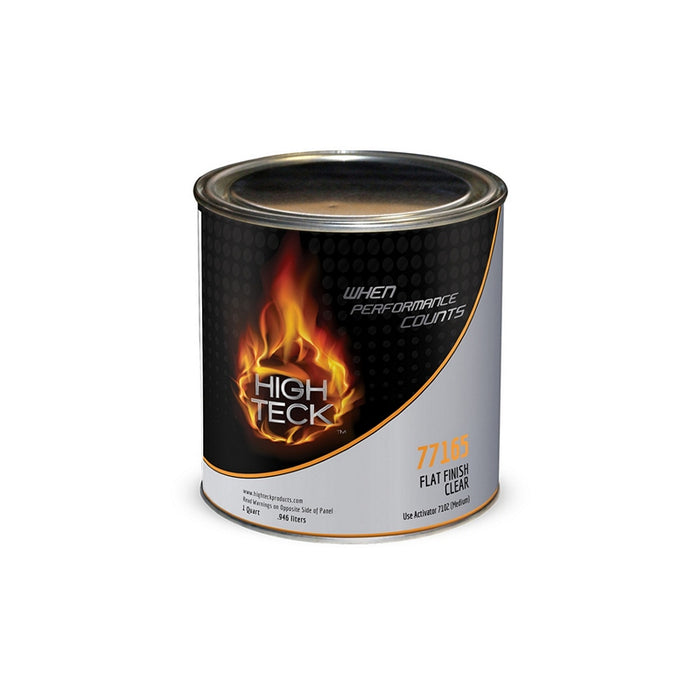 High Teck Urethane Clearcoat 77165-4 1 qt Flat Matte - No-gloss UV-protected finish