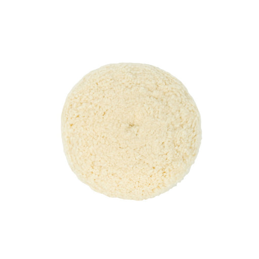 High Teck Products High Teck 775 Buffing Pad, 7.5 in Dia x 1.5 in in THK, 100% Wool, Hook and Loop