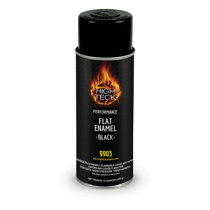 High Teck Products High Teck 9903 Performance Series Enamel, 12 oz, Aerosol Can, Flat Black