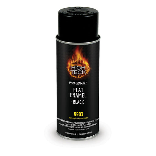 High Teck Products High Teck 9903 Performance Series Enamel, 12 oz, Aerosol Can, Flat Black