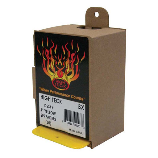 High Teck Products High Teck DS34Y Spreader, 4 in W, Plastic, Yellow, Tapered Edge