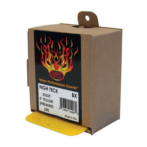 High Teck Products High Teck DS35Y Spreader, 5 in W, Plastic, Yellow, Tapered Edge