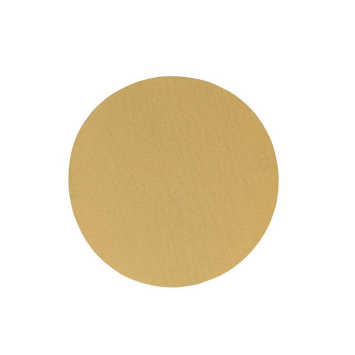 High Teck G6180 Premium Sanding Disc, 6 in Dia, P180 Grit, Aluminum Oxide, Resin Backing, Gold, Grip — view 5