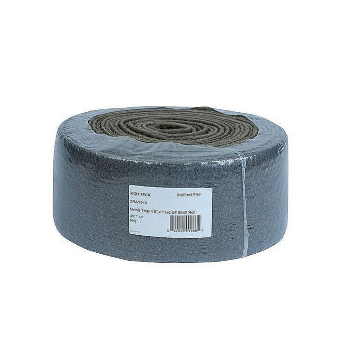 High Teck™ GRAY943 Thin Scuff Pad, 4.5 in W x 32.8 in L, Ultra Fine, Gray, Fiber, Wet/Dry