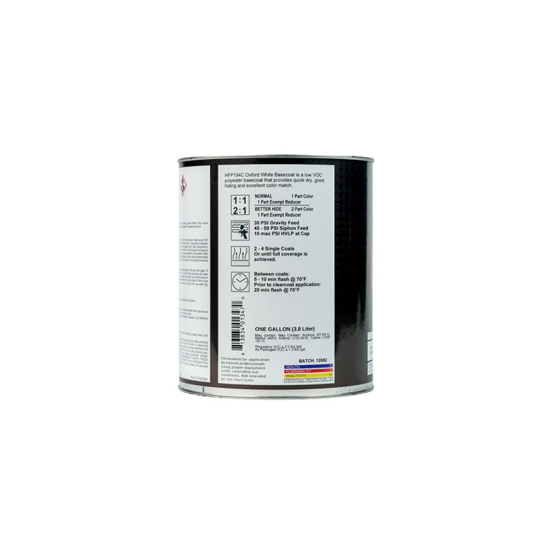 High Teck Products High Teck HFP154C-1 Series HFP Low VOC Urethane Basecoat, 1 gal, Oxford White, 6. — view 3