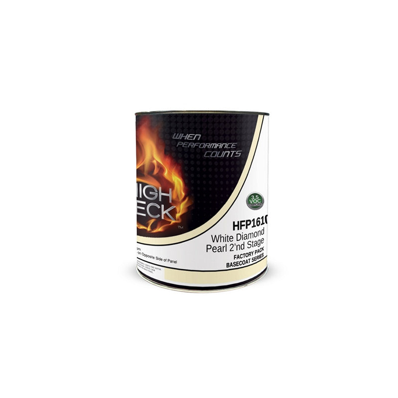 HFP161C-1 Urethane Basecoat, White Diamond Pearl, 1 gal, Low VOC