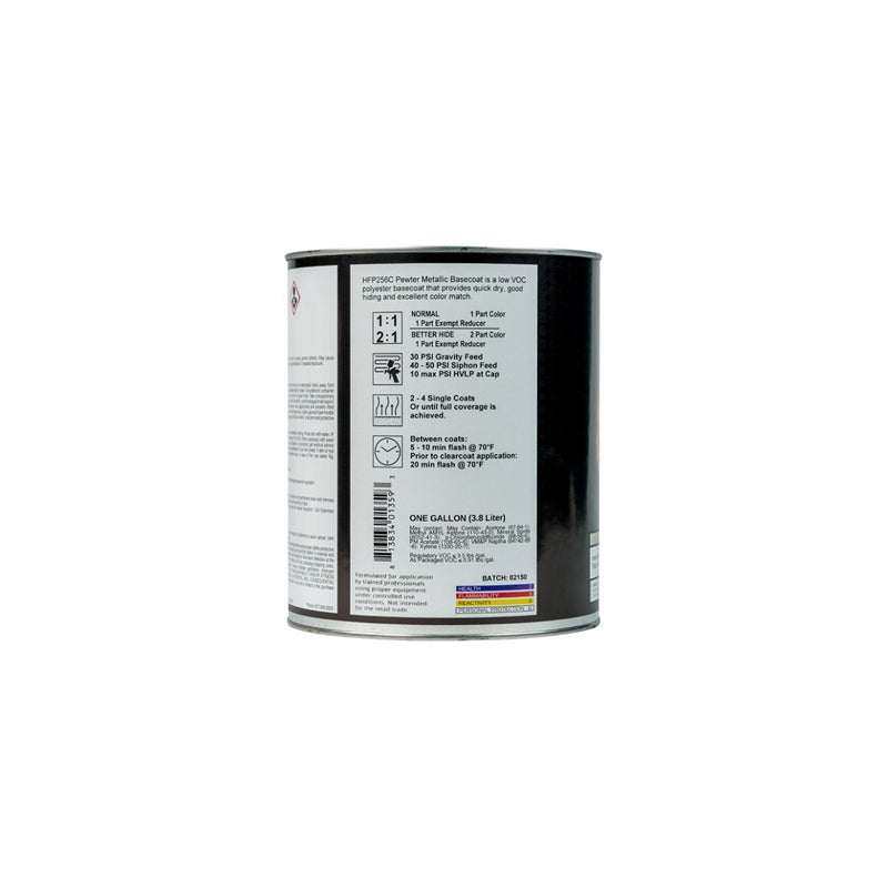 High Teck Products High Teck HFP256C-1 Series HFP Low VOC Urethane Basecoat, 1 gal, Pewter Metallic, — view 3