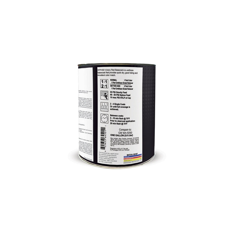 High Teck Products High Teck HFP450-1 Series HFP National Rule Urethane Basecoat, 1 gal, Victory Red — view 3