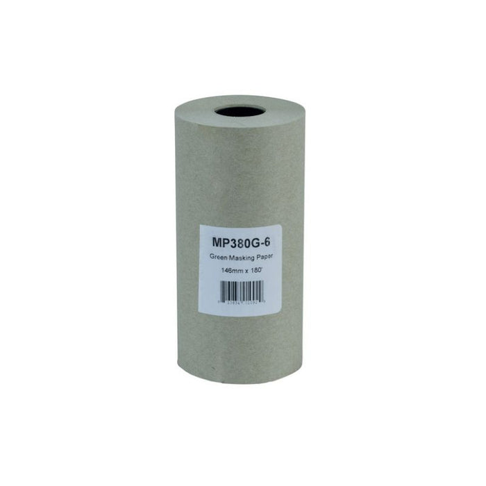 High Teck Products High Teck MP380G-6 Masking Paper, 6 in W x 180 ft L, Green, 28 lb Basis — view 3