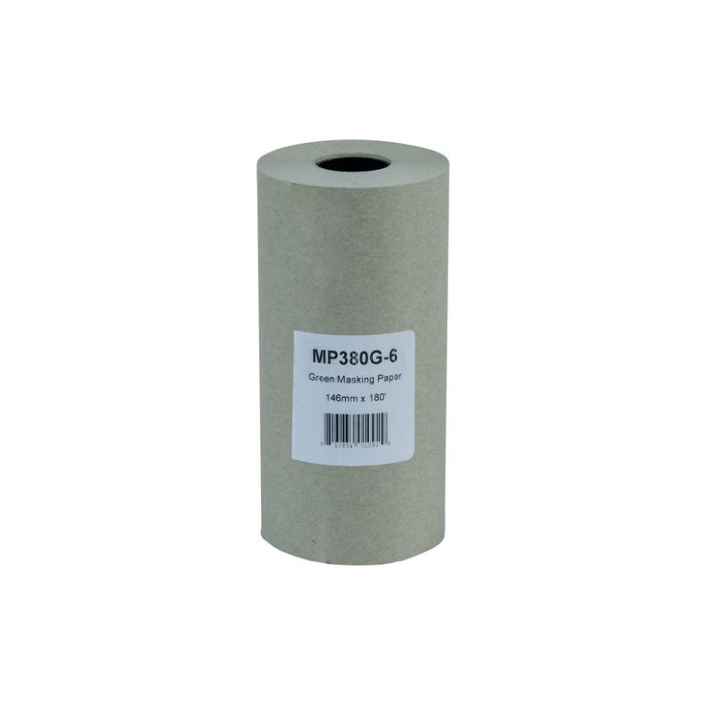 High Teck Products High Teck MP380G-6 Masking Paper, 6 in W x 180 ft L, Green, 28 lb Basis — view 3