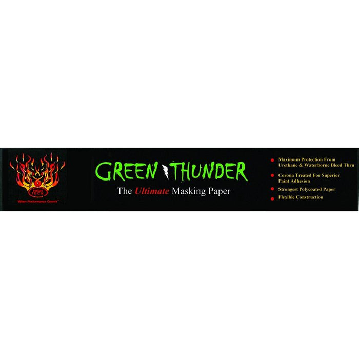 High Teck Products High Teck Green Thunder MP450GT-12 Masking Paper, 12 in W x 500 ft L, Polycoated