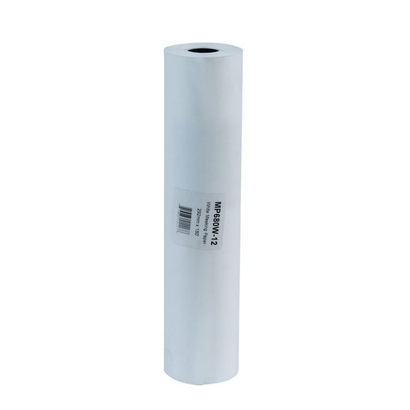High Teck Products High Teck White Guard MP680W-12 Premium Masking Paper, 12 in W x 180 ft L, 24 lb — view 3