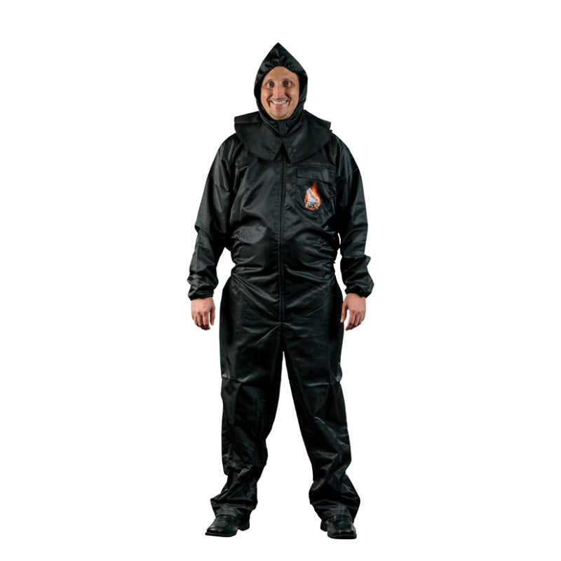 High Teck Products High Teck PS125B Premium Paint Suit, 3X-Large, Black, 2-Way Zipper — view 4
