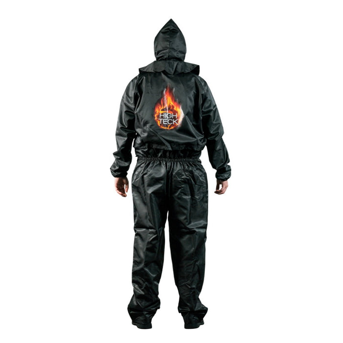 High Teck Paint Suit PS110B Large Black with 2-Way Zipper — view 3