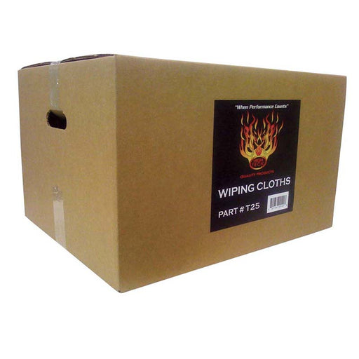 High Teck Products High Teck T25 Premium T-Shirt Material Wiping Cloth, 16 in W x 16 in L, 100% Cott