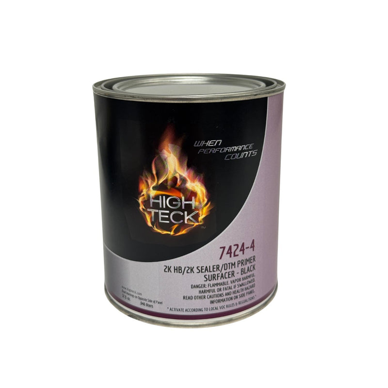 High Teck 7424-4 2K HIGH BUILD & SEALER BLACK URETHANE PRIMER