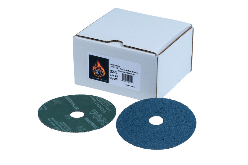 High Teck Products High Teck 524 Grinding Disc, 5 in Dia, 24 Grit, Zirconia — view 4