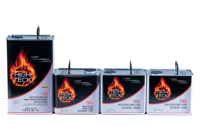 High Teck Products High Teck 7160-1 High Solids Euro Clear, 5 L, Clear, Liquid, 4.4 lb/gal VOC, 2:1