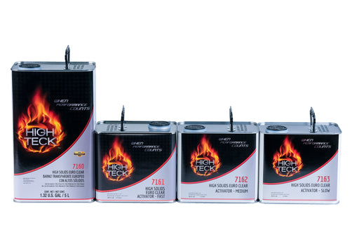High Teck Products High Teck 7160-1 High Solids Euro Clear, 5 L, Clear, Liquid, 4.4 lb/gal VOC, 2:1