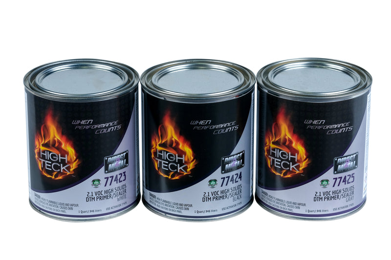 High Teck Products High Teck 77423-4 High Solids Primer/Sealer, 1 qt, White, 2.1 lb/gal VOC, 4:1 Mix — view 4