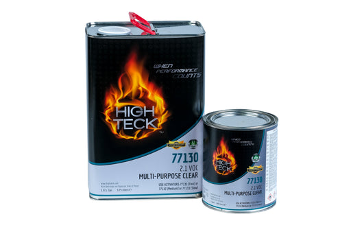 High Teck Products High Teck 77130-4 Multi-Purpose Clearcoat, 1 qt, Clear, Liquid, 2.1 lb/gal VOC, 4