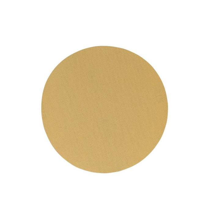 High Teck G6180 Premium Sanding Disc, 6 in Dia, P180 Grit, Aluminum Oxide, Resin Backing, Gold, Grip — view 3